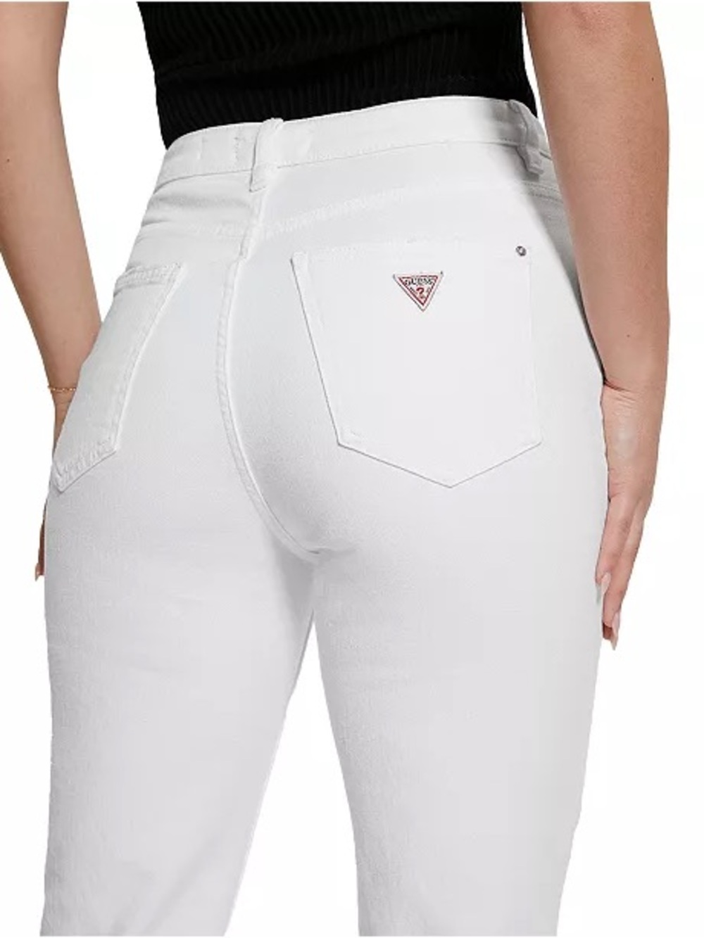 GUESS Destroyed High-Rise Mom Jeans